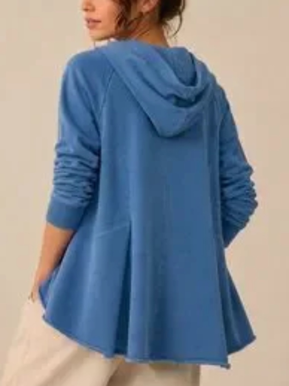 Pilcro & the Letterpress Anthropologie Flynn Peplum Seam Swing Pullover Hoodie - Picture 4 of 11